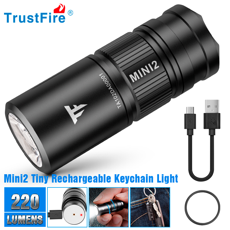 Edc Carry Kit - Trustfire 미니 EDC 손전등, USB 충전식,