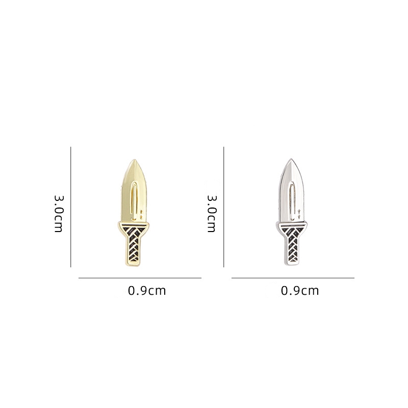 작은 칼 단검 에나멜 브로치, 창의적인 합금 라펠 핀  - Edc Everyday Carry Knives 리뷰 및 가격