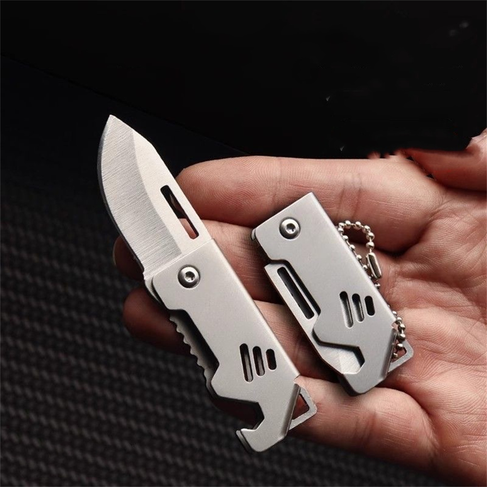 휴대용 접는 칼 키 체인 스테인레스 스틸 야외 캠핑 생 - Edc Everyday Carry Knives 리뷰 및 가격